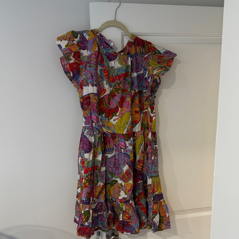 Floral / Butterflies Multicolor Dress